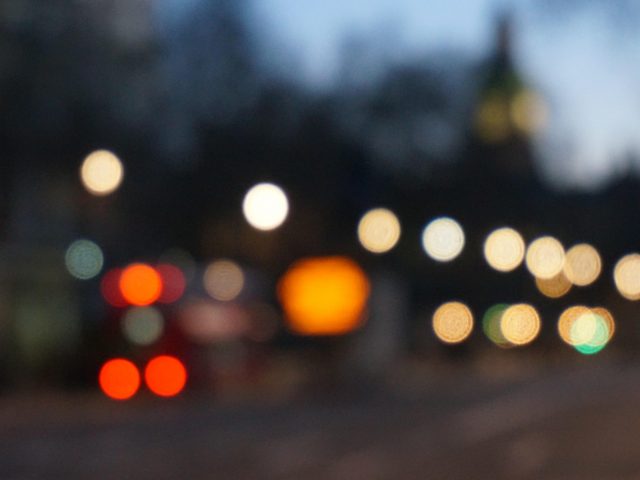 City bokeh image