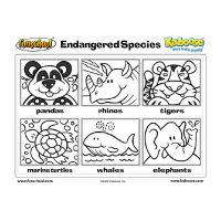 Endangered Species Coloring Sheet