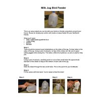 Milk Jug Bird Feeder