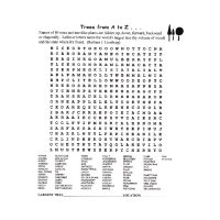 Trees from A-to-Z Word Search