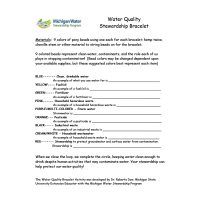 Water Quality Bracelets